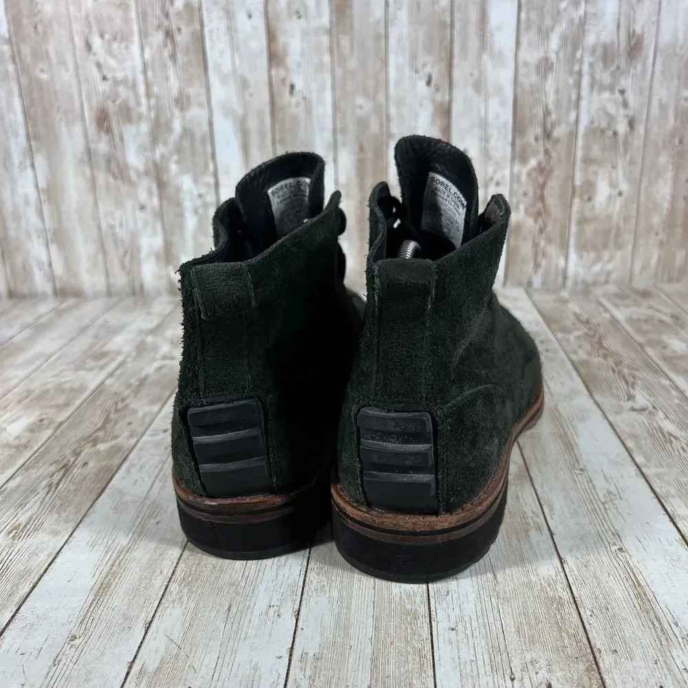 Sorel Men's Black Suede Chukka Ankle Boots Casual Leather Lace Up‎ Size 9.5